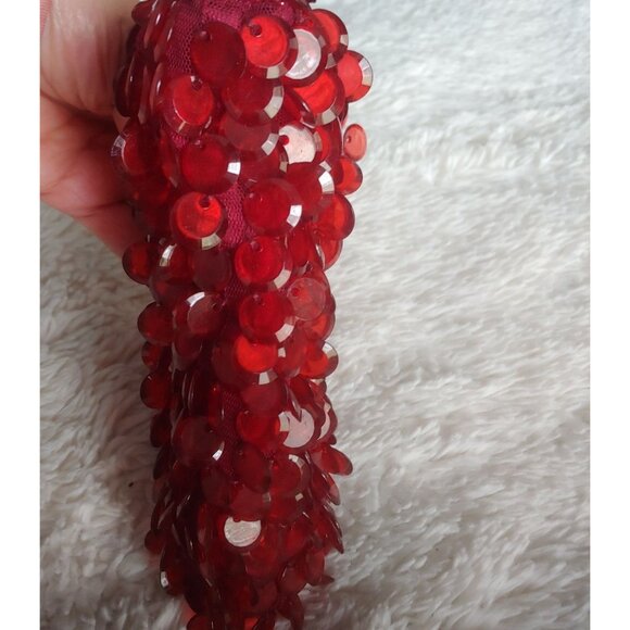 La Regale Gemstone Ruby Red Fun Sparkly Mini Dark Romantic Hand Bag - Picture 8 of 10